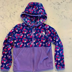 North Face toddler Fleece Zipper Jacket. Size 4T